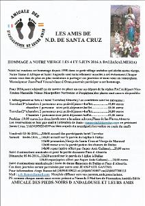 2016 06 04 ET 05 LES AMIS DE N.D. SANTA CRUZ A DALIAS (ALMERIA)